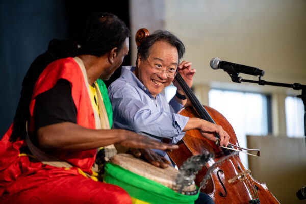 Cellist Yo-Yo Ma plays with Baba Collins 